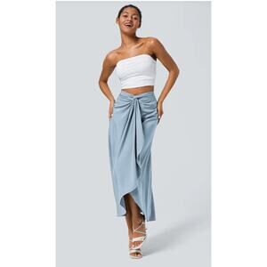 NWT Halara Breezeful Wrapped Ballad Blue Skirt/Dress sz. M